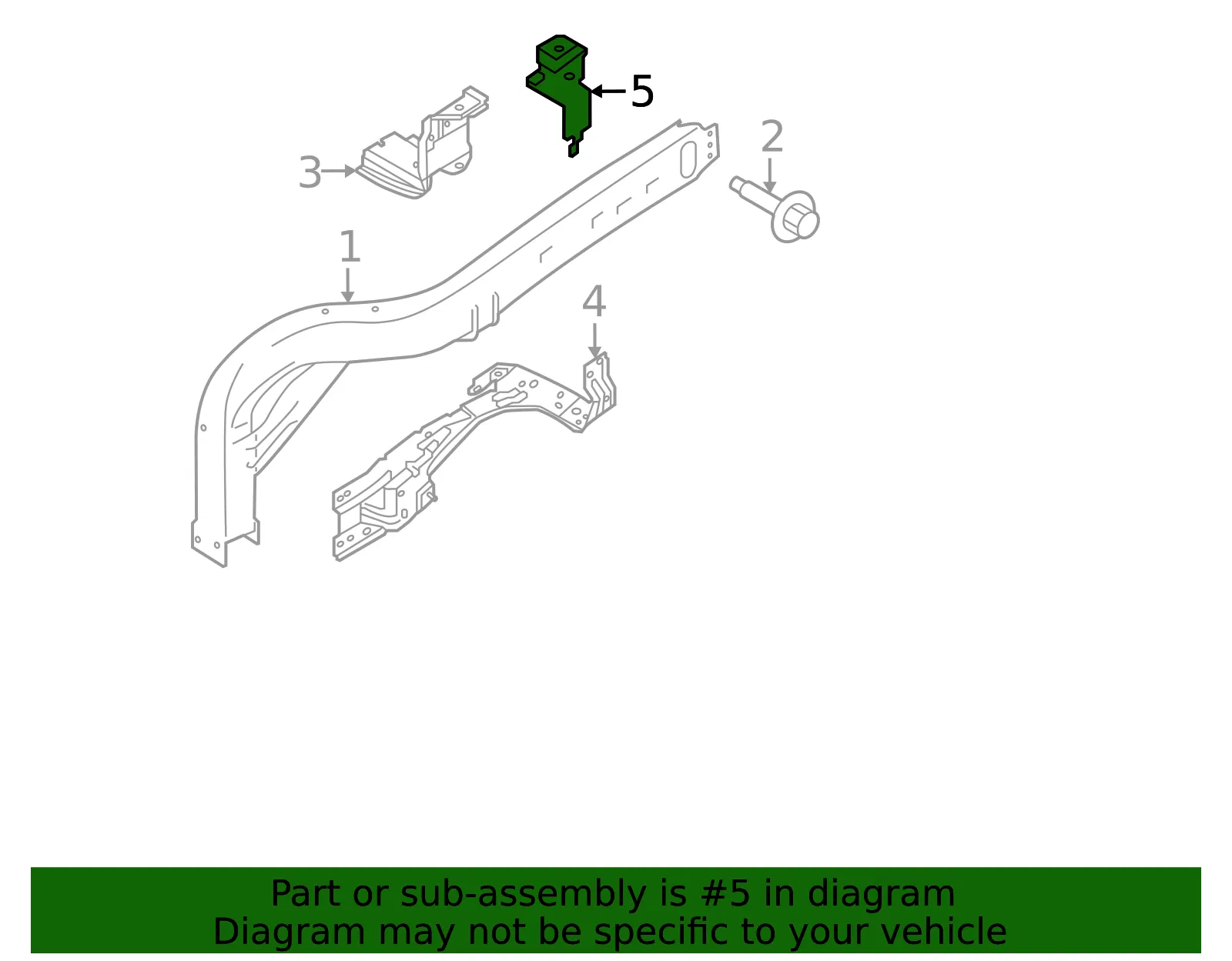 Fender Rail Bracket - Ford (nl3z16c199a) - view 3