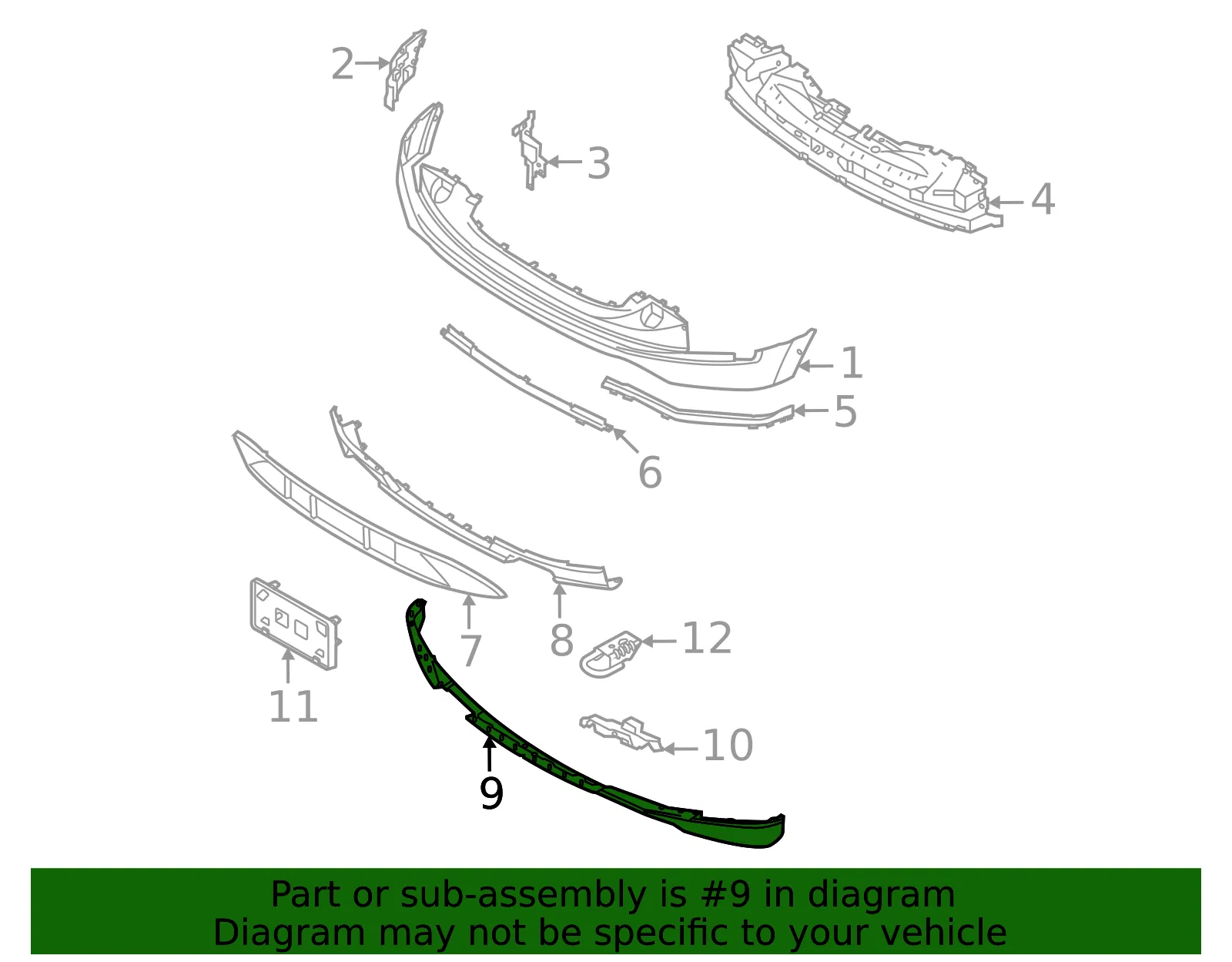 Valance Panel - Ford (nl3z17626aa) - view 4