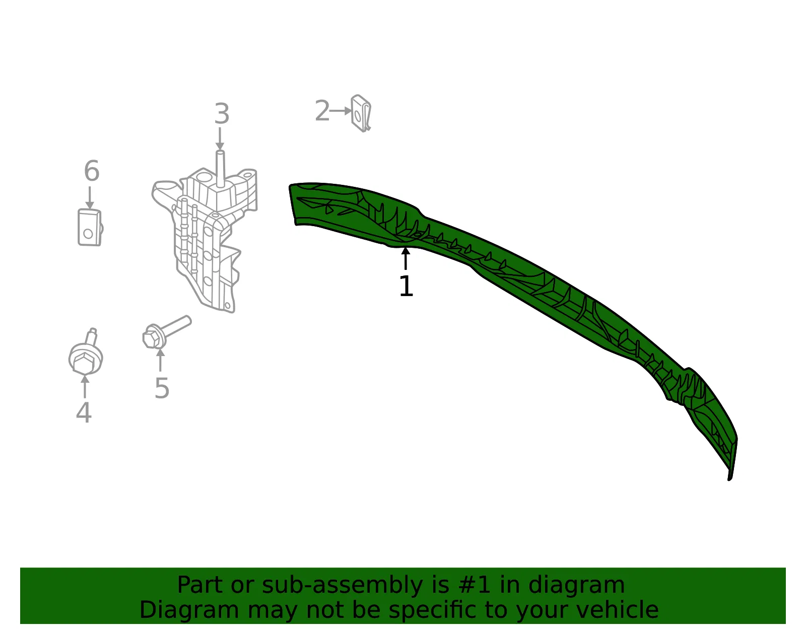 Valance Panel - Ford (nl3z17626c) - view 3