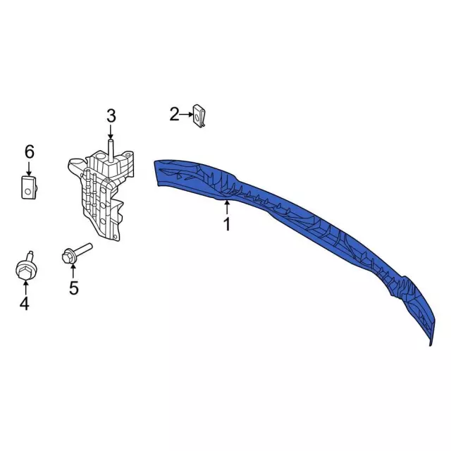 Valance Panel - Ford (nl3z17626c) - view 4
