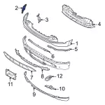 Bumper Cover Bracket - Ford (nl3z17c947a) - view 8