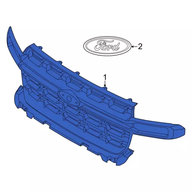 Grille Assembly - Ford (nz6z8200aa)