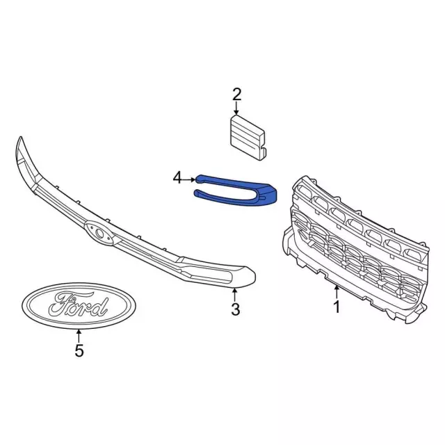 Grille Bracket - Ford (nz6z8b026a) - view 9