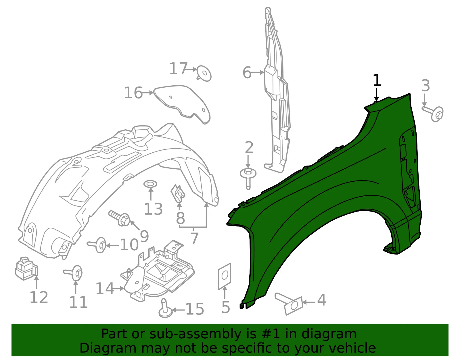 Fender - Ford (pc3z16006a) - view 4