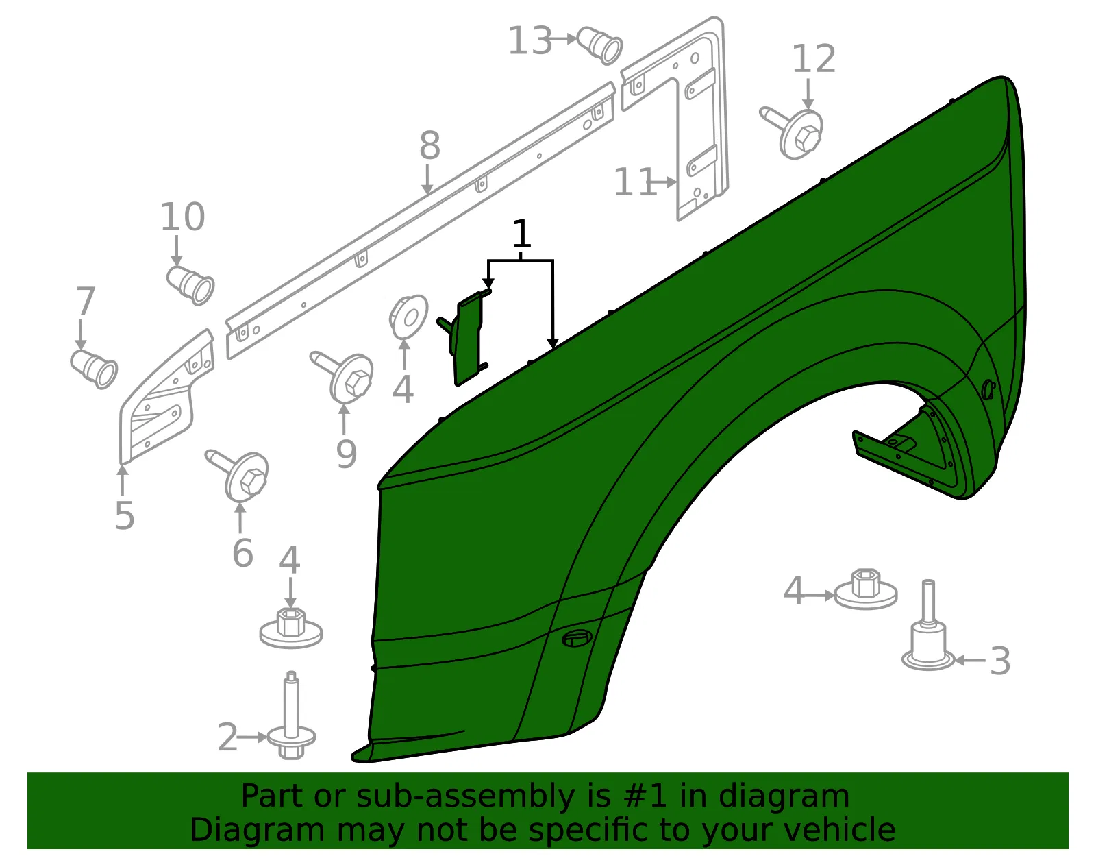 Fender Flare - Ford (pc3z16313aaptm) - view 3