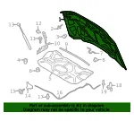 Hood Panel - Ford (pc3z16612a) - view 10