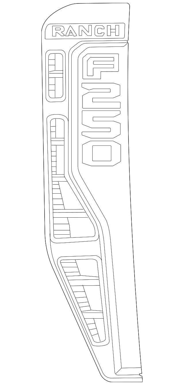 Fender Emblem - Ford (pc3z16720an)