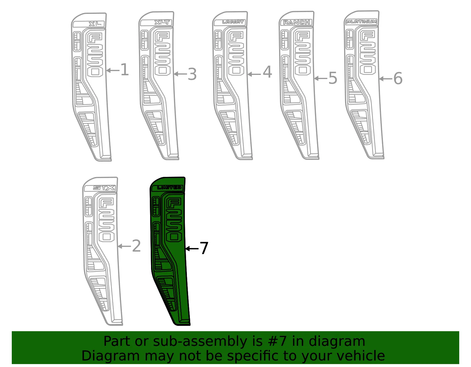 Fender Emblem - Ford (pc3z16720ar) - view 3