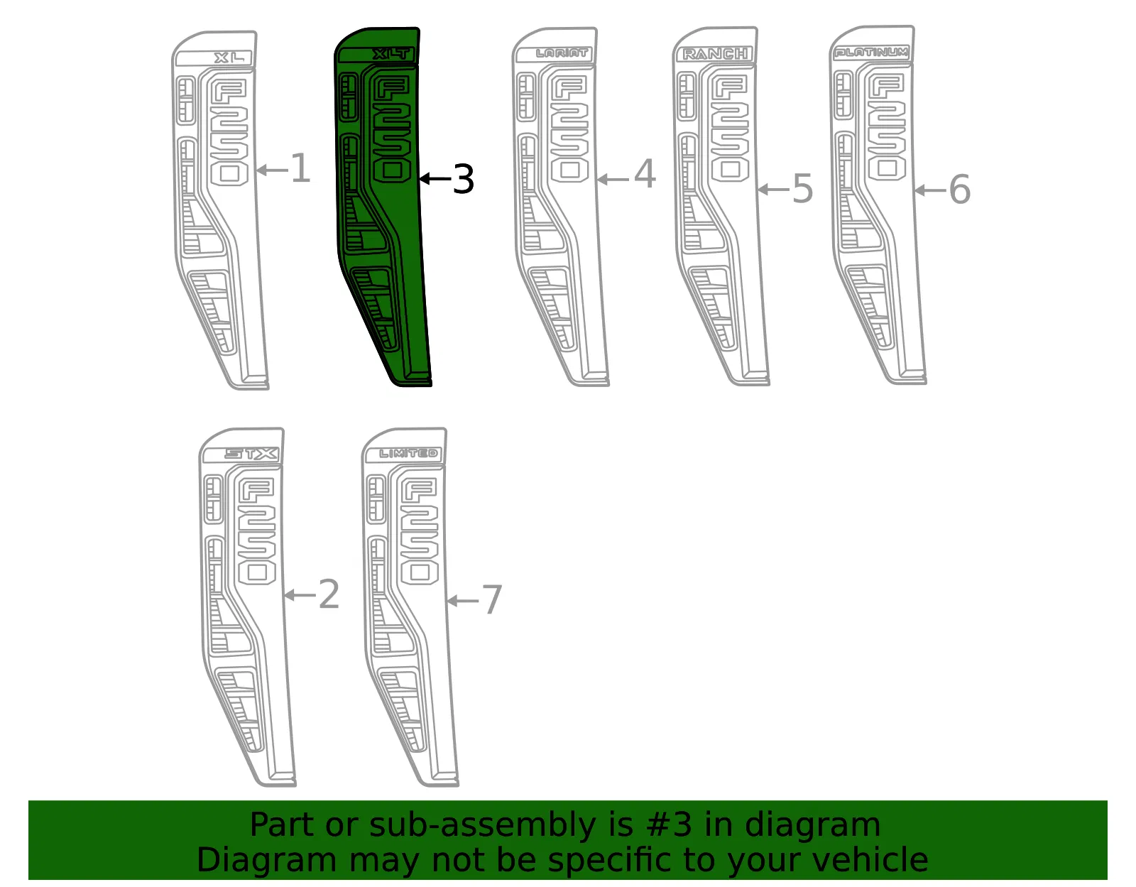 Fender Emblem - Ford (pc3z16720as) - view 3