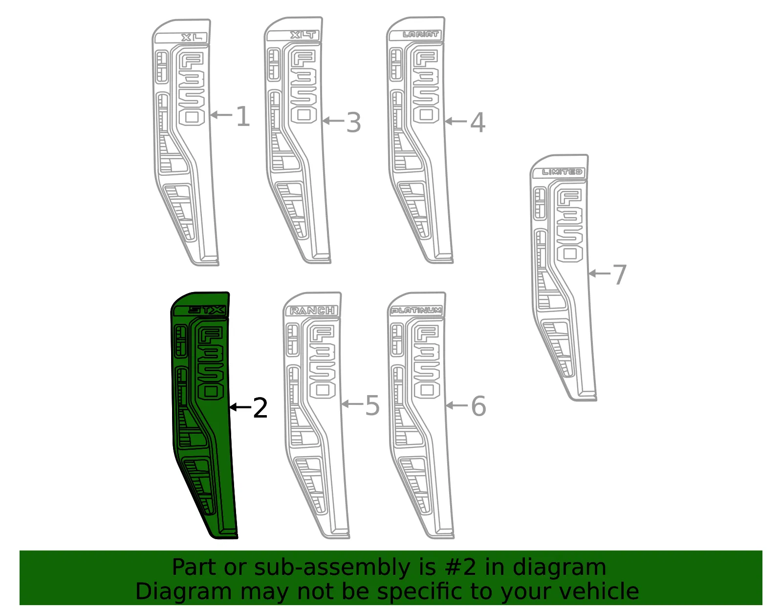 Fender Emblem - Ford (pc3z16720bf) - view 3