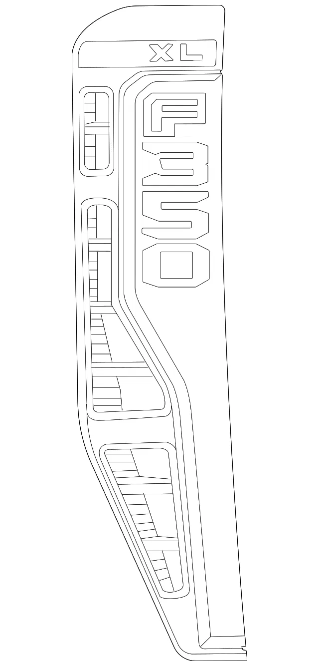Fender Emblem - Ford (pc3z16720bk) - view 3
