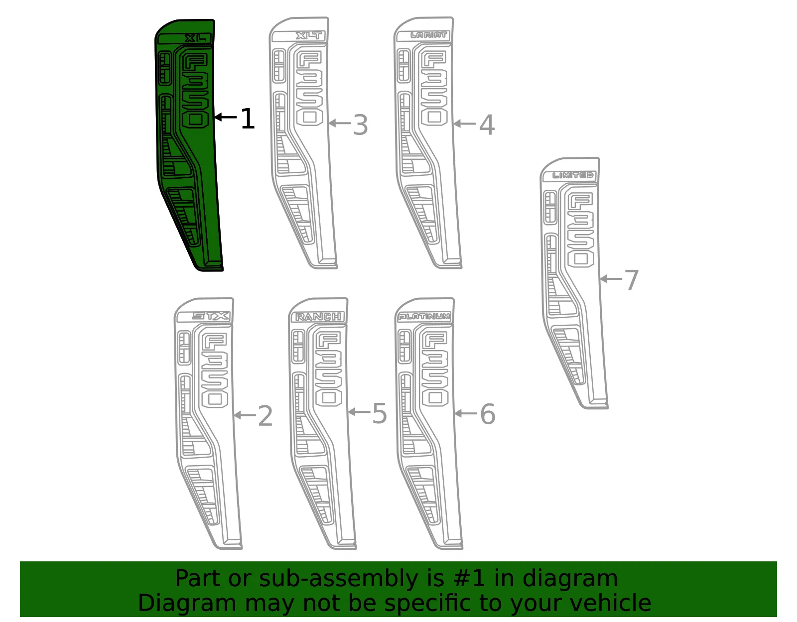 Fender Emblem - Ford (pc3z16720bk) - view 4