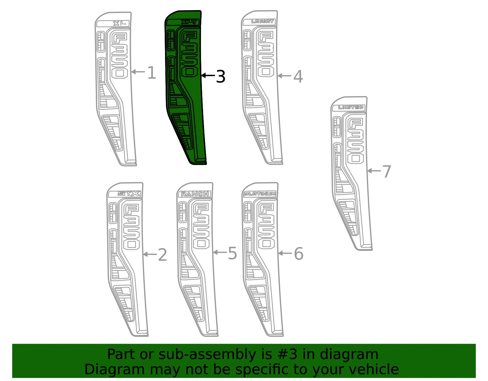 Fender Emblem - Ford (pc3z16720bl) - view 3