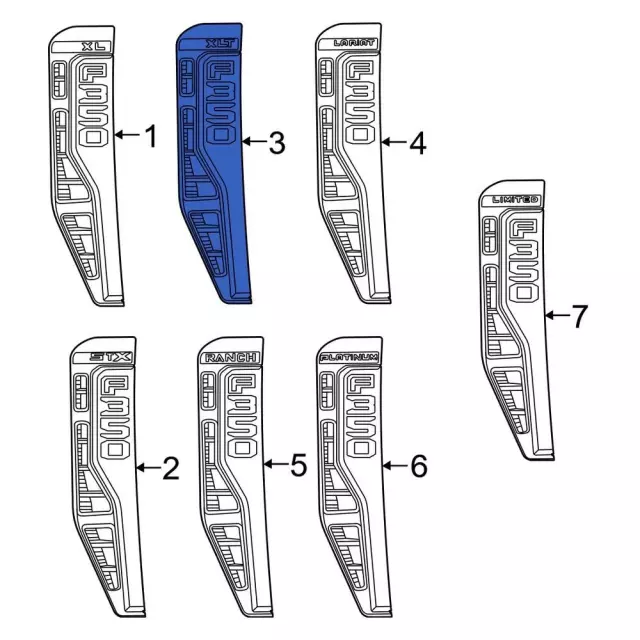 Fender Emblem - Ford (pc3z16720bl) - view 4