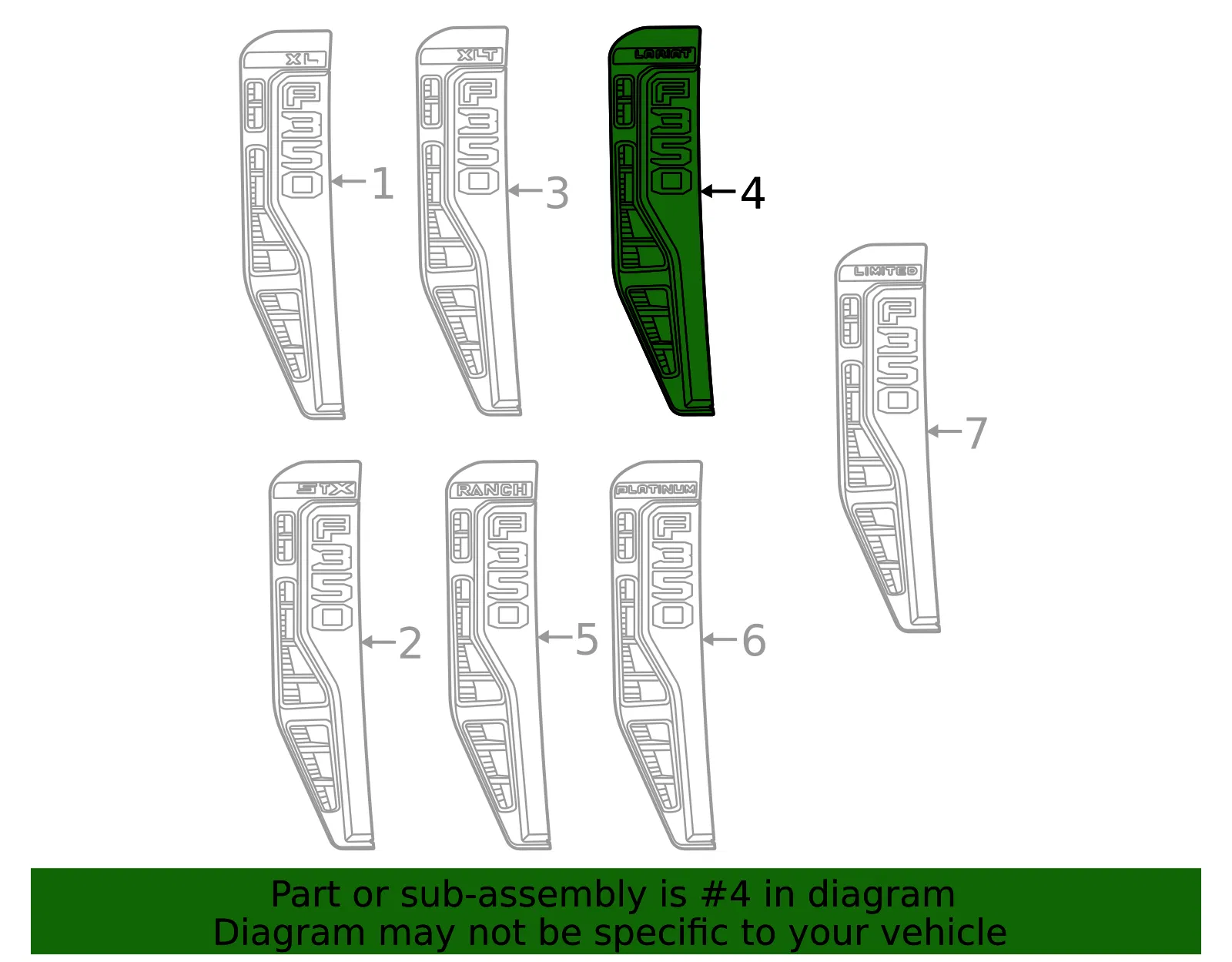 Fender Emblem - Ford (pc3z16720bt) - view 3