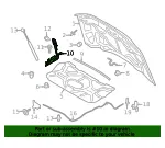 Hood Hinge - Ford (pc3z16796a) - view 10