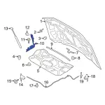 Hood Hinge - Ford (pc3z16796a) - view 8