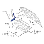 Hood Hinge - Ford (pc3z16797a) - view 7