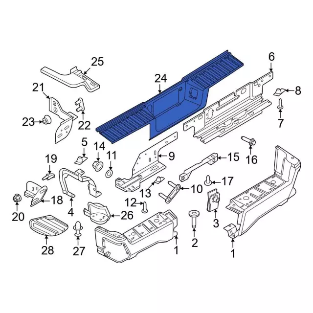 Bumper Step Pad - Ford (pc3z17b807ba) - view 6