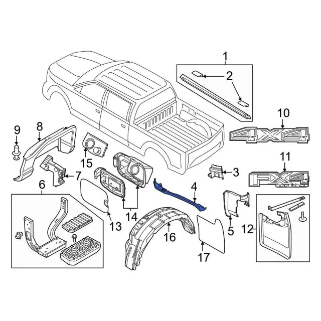 Stone Deflector - Ford (pc3z28292a23aa) - view 2