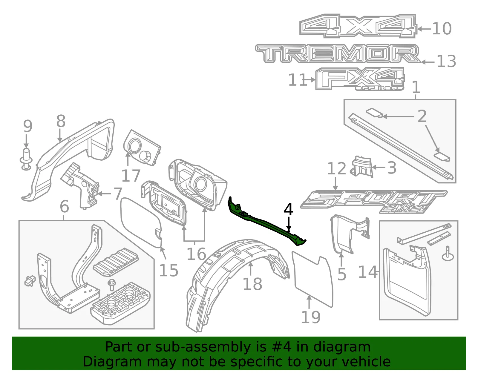 Stone Deflector - Ford (pc3z28292a23aa) - view 4