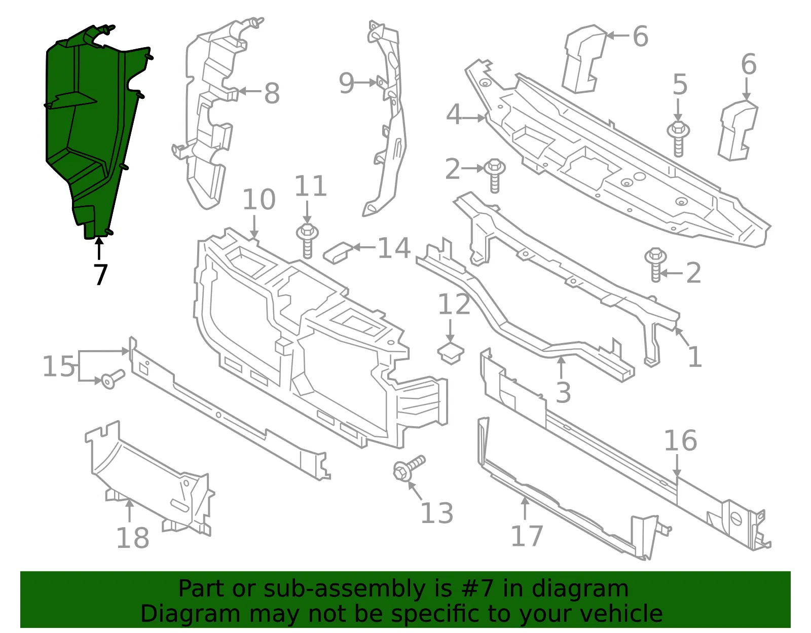 Air Deflector - Ford (pc3z8311a) - view 3