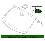 Interior Rear View Mirror Cover - Ford (pj6z7803514aa) - view 13