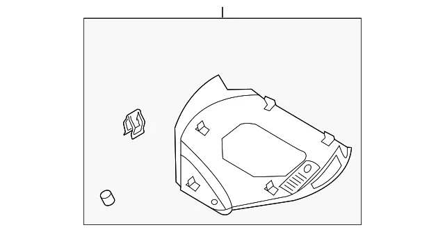 Interior Rear View Mirror Cover - Ford (pj6z7803514aa) - view 4
