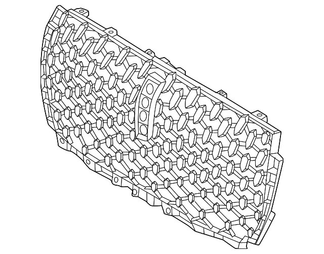 Grille Assembly Radiator - Ford (pj7z8200sc)