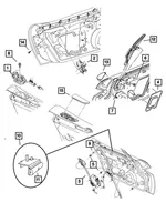 Handle Cover, Left - Mopar (tr33ws2ab) - view 18