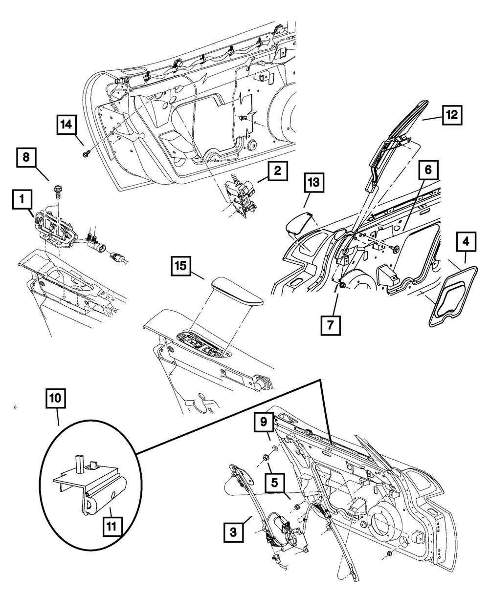 Handle Cover, Left - Mopar (tr33ws2ab) - view 9