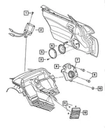 Speaker Grille - Mopar (ux00dx9aa) - view 6