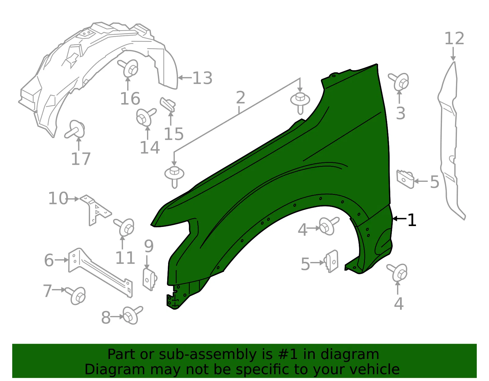 Fender - Ford (vl3z16006c) - view 8