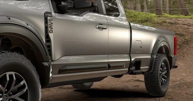 Door Molding - Satin Black - Super Cab - Ford (vpc3z1820049b)