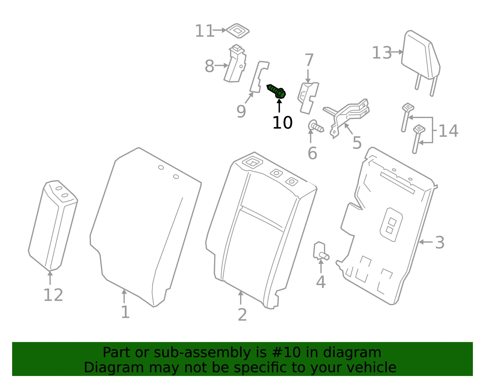 Latch Bolt - Ford (w500310s307) - view 4