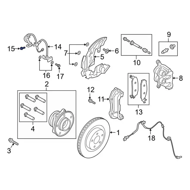 Upper Latch Screw - Ford (w500613s439) - view 14