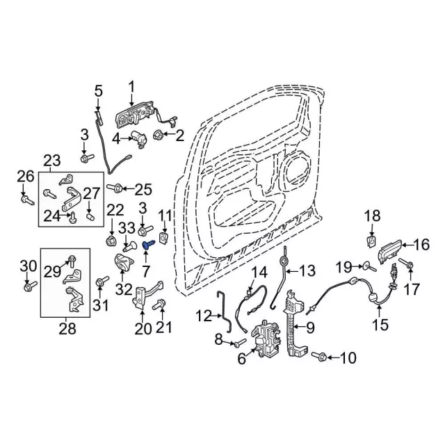 Upper Latch Screw - Ford (w500613s439) - view 5