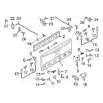 Hinge Upper Bolt - Ford (w505392s450) - view 12