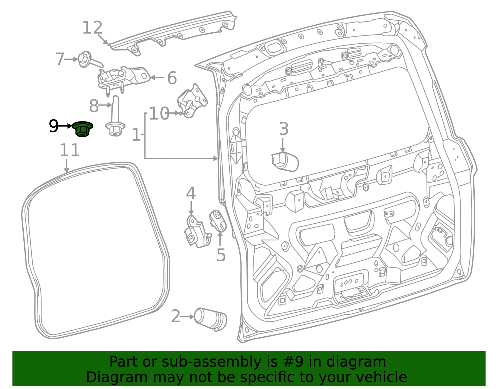 Hinge Nut - Ford (w520123s442) - view 3