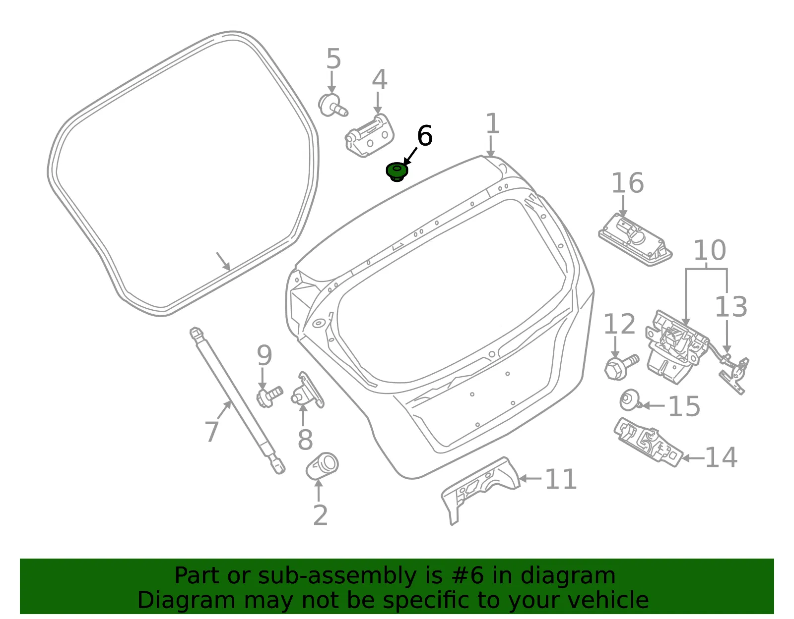 Hinge Nut - Ford (w703457s900) - view 3