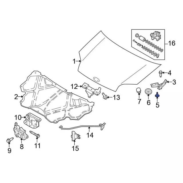 Hinge Screw - Ford (w709051s442) - view 8
