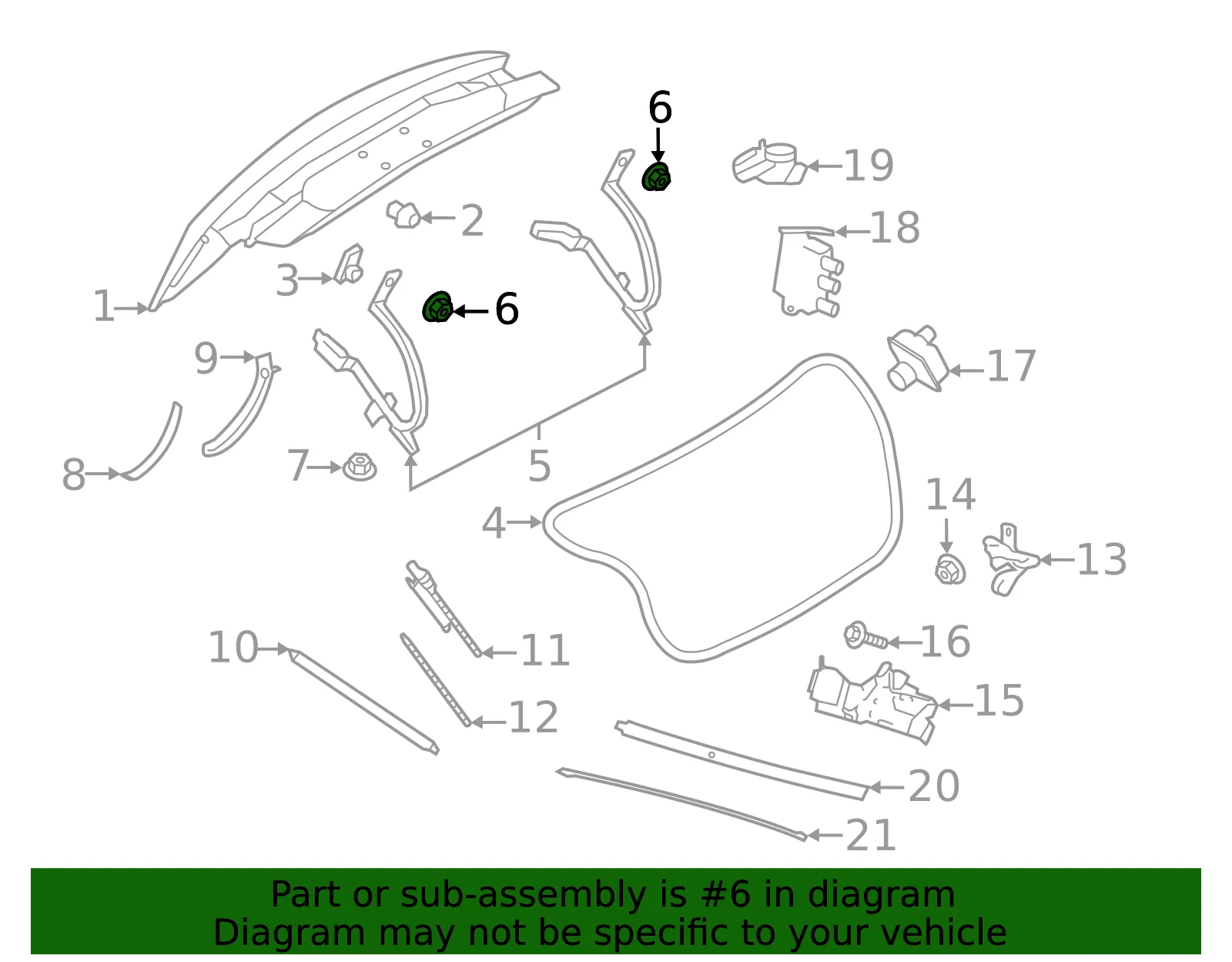 Hinge Nut - Ford (w709603s442) - view 3