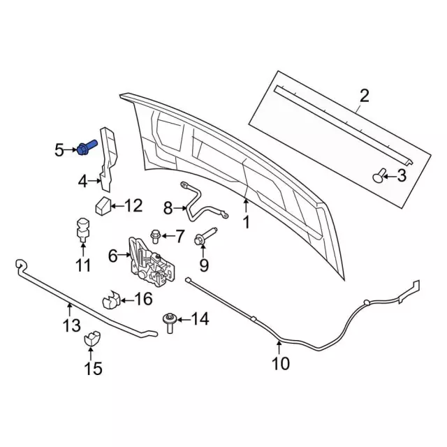 Hinge Screw - Ford (w711007s439) - view 4