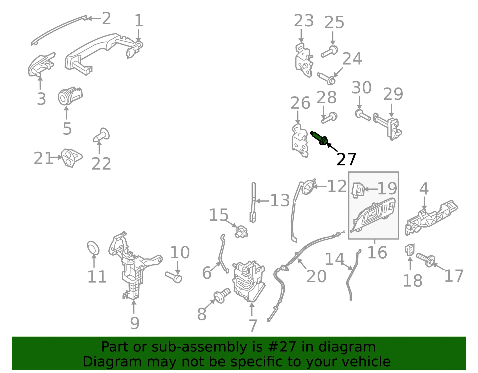 Door Hinge Bolt - Ford (w713971s439) - view 3