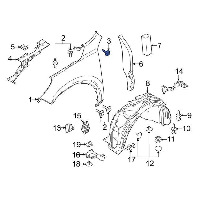 Fender Bolt - Ford (w715440s439) - view 9