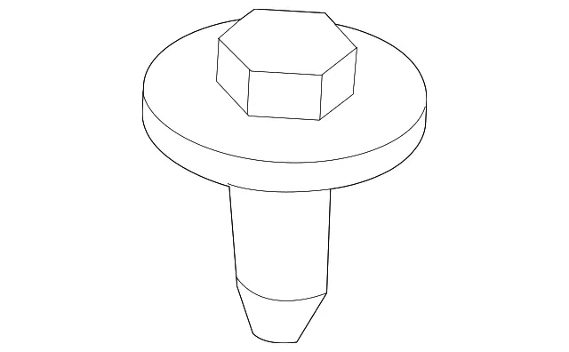 Lower Hinge Mount Bolt - Ford (w716948s442) - view 13