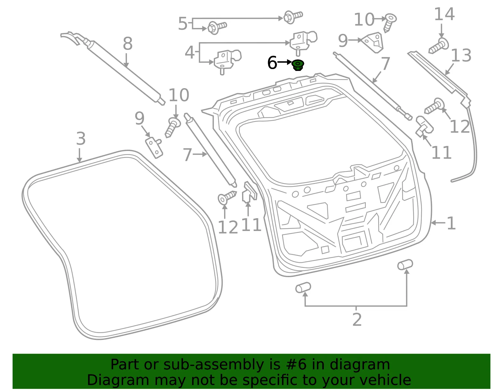 Hinge Nut - Ford (w717741s442) - view 5