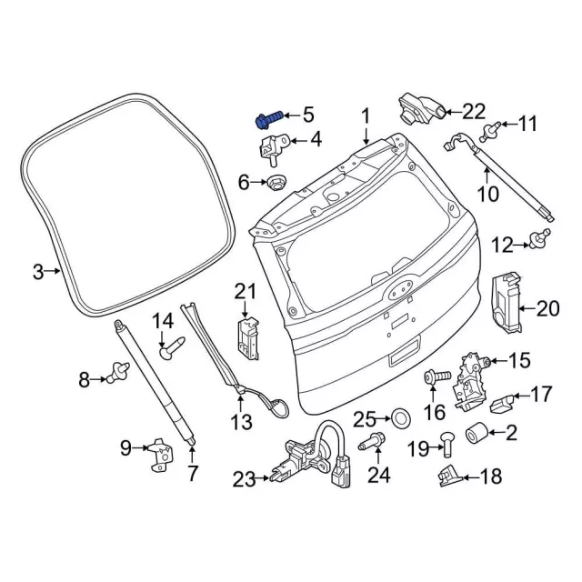 Hinge Bolt - Ford (w718374s439) - view 2