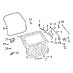 Hinge Upper Bolt - Ford (w720131s439) - view 10