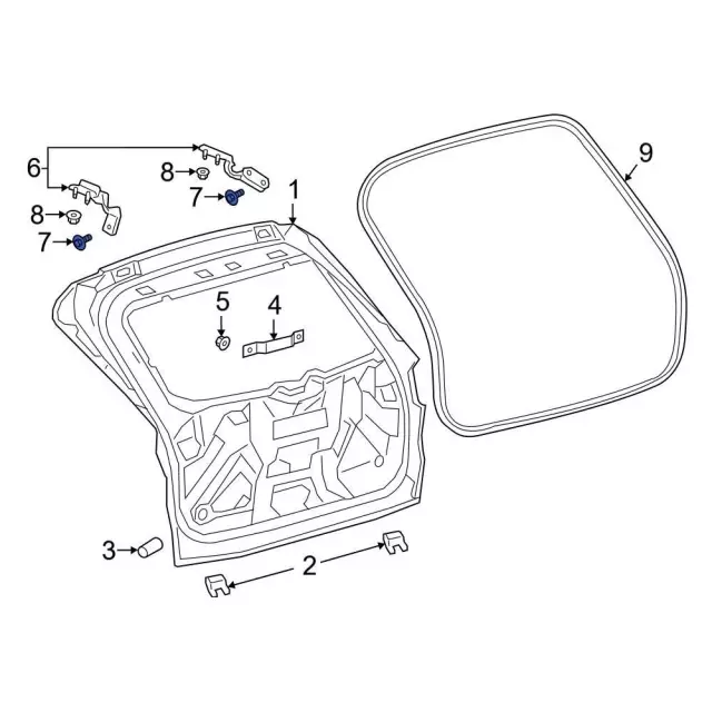Hinge Bolt - Ford (w720132s439) - view 7
